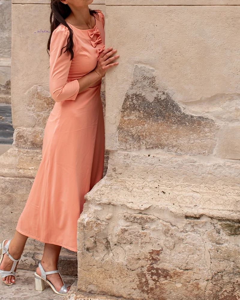 Victoria Peach Dress