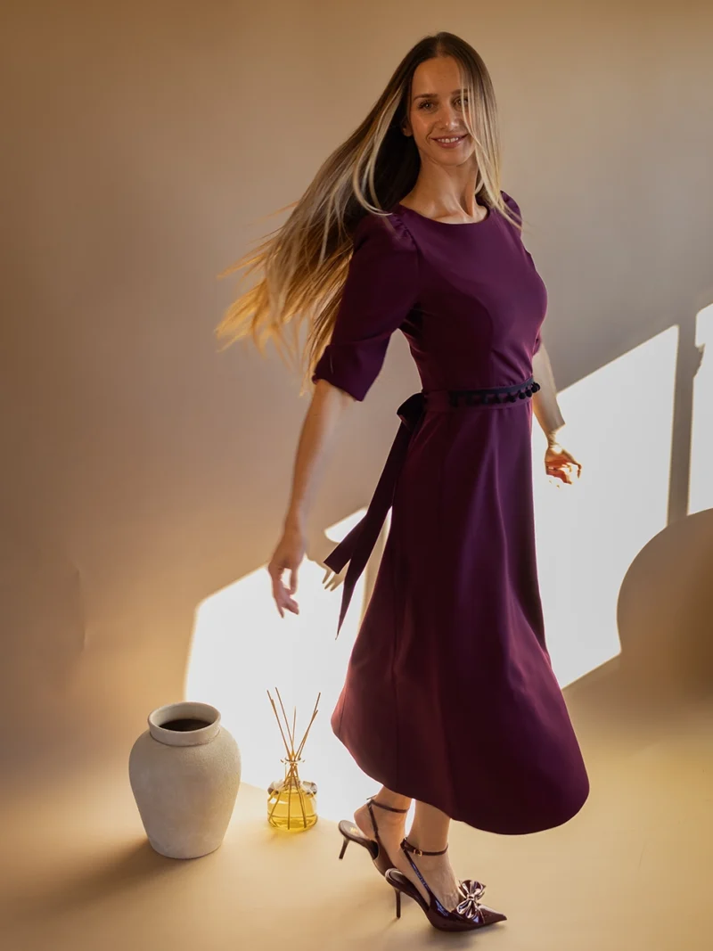 Trufamme Valeria Plum elegant dress