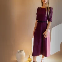 Trufamme Valeria Plum elegant dress