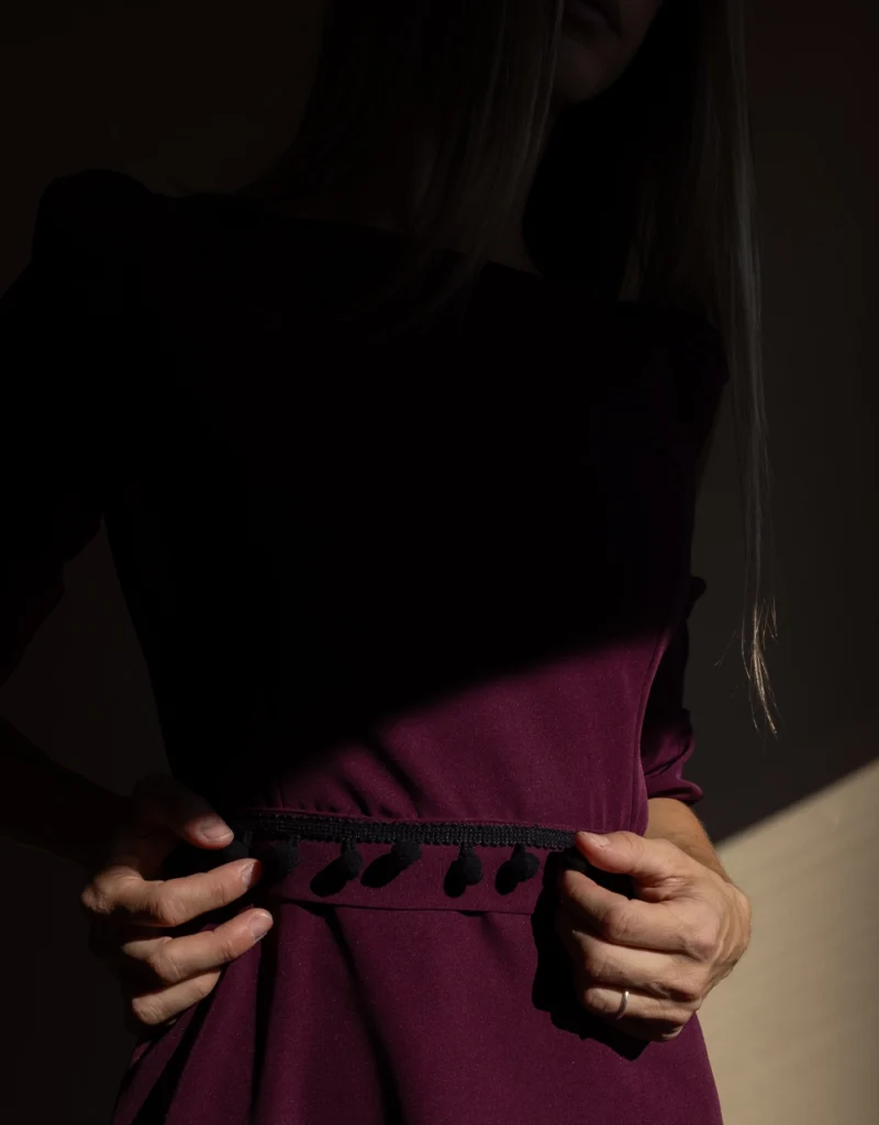 Trufamme Valeria Plum elegant dress