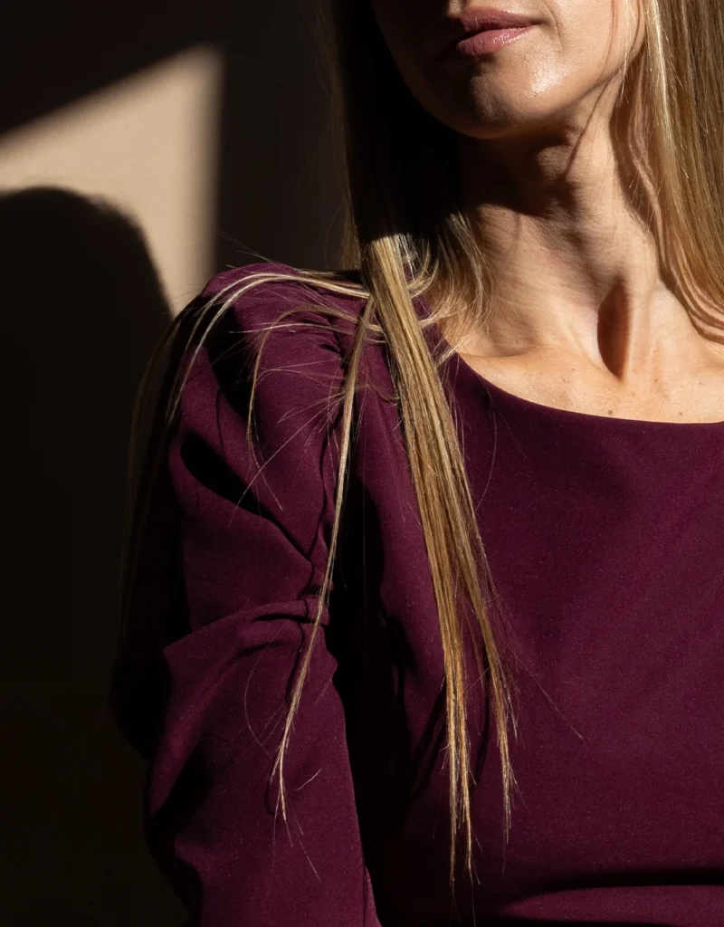 Trufamme Valeria Plum elegant dress