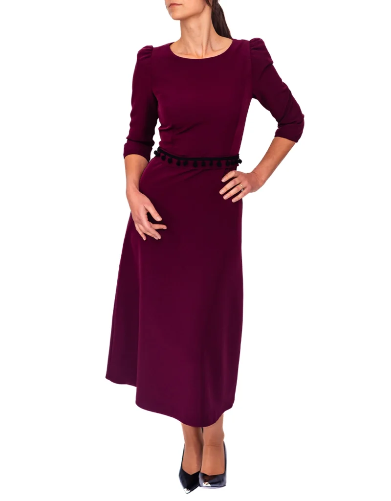 Trufamme Valeria Plum elegant dress