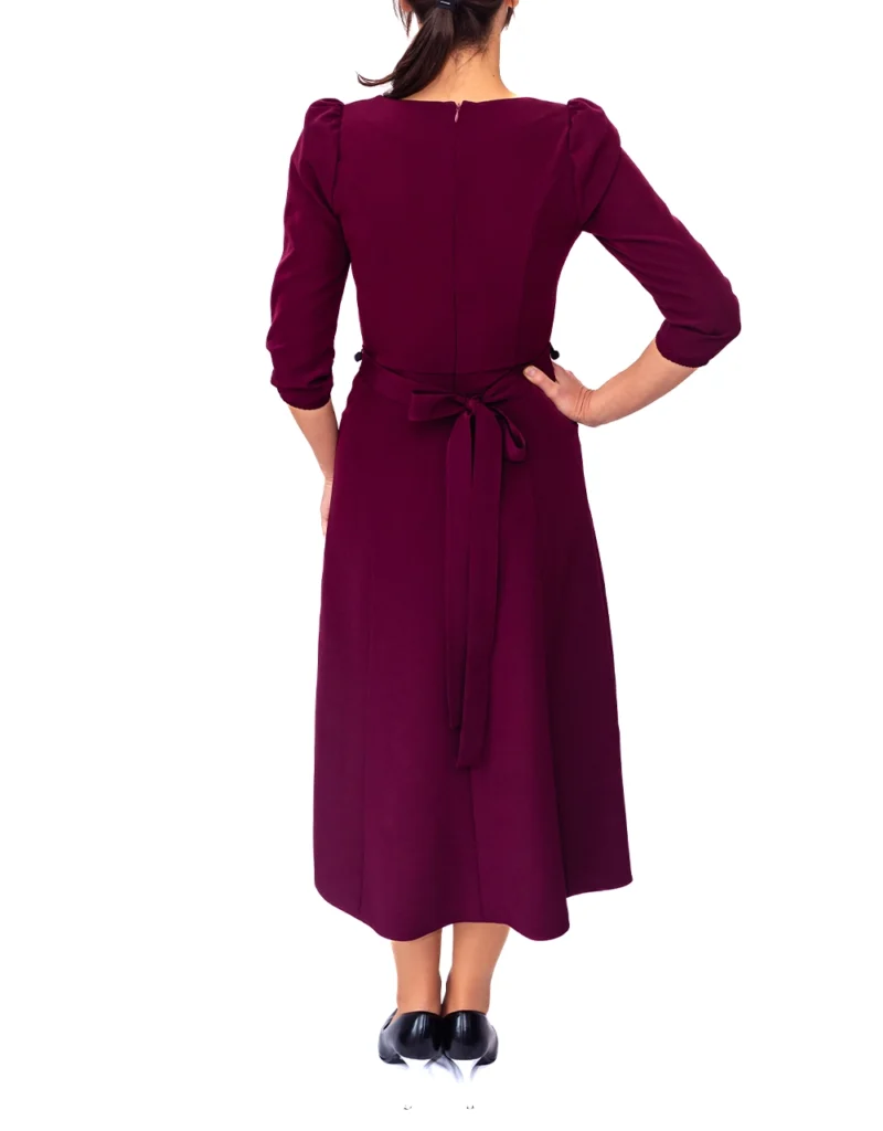 Trufamme Valeria Plum elegant dress