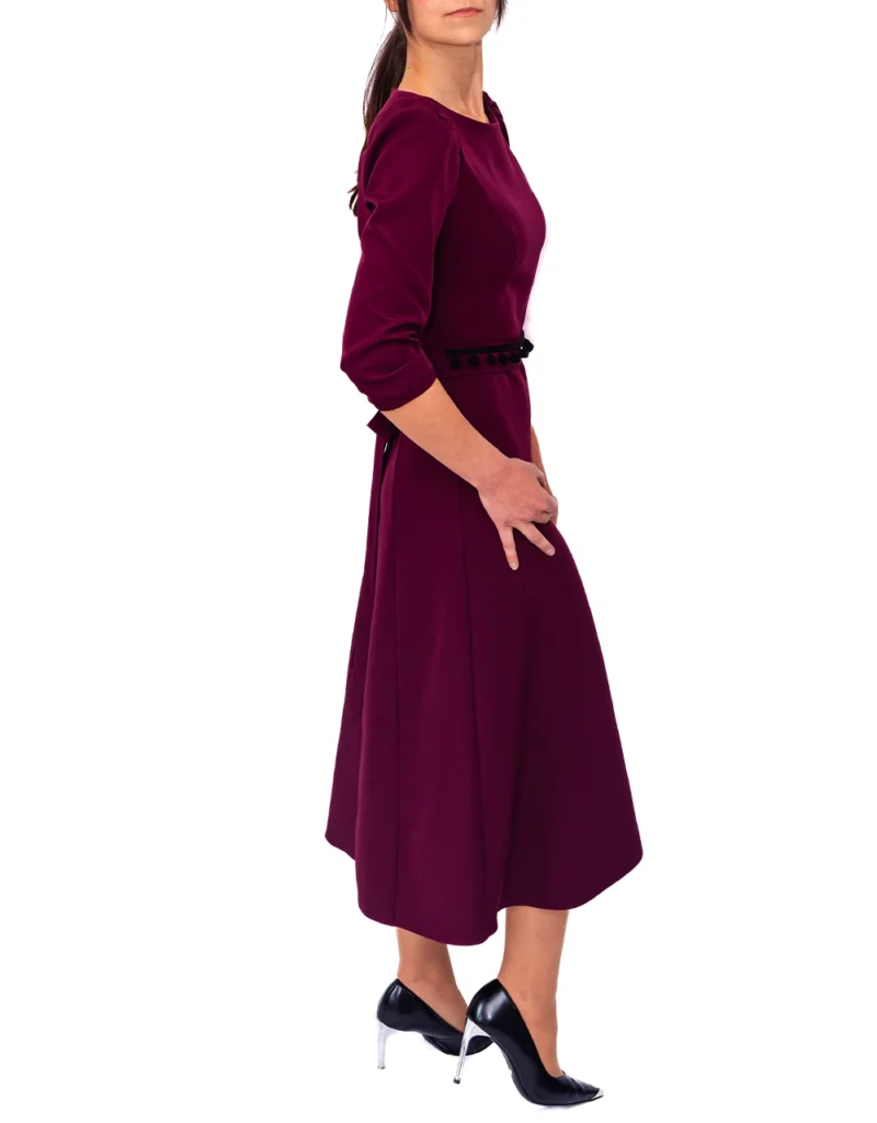 Trufamme Valeria Plum elegant dress