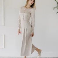 Trufamme Elizabeth Champagne elegant dress