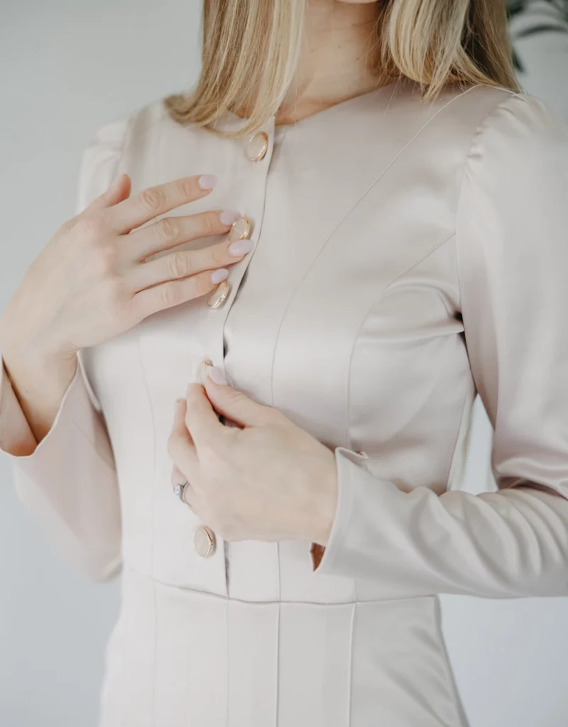 Trufamme Elizabeth Champagne elegant dress