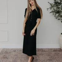 Diana Black Dress elegant dress