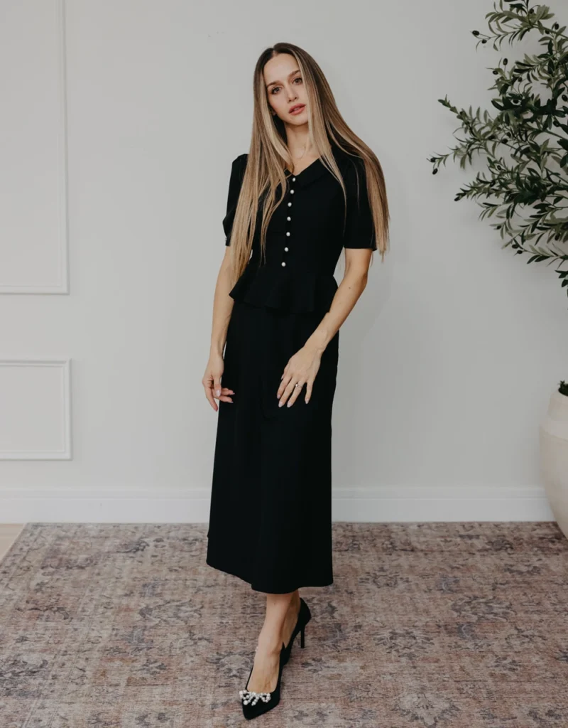 Diana Black Dress elegant dress