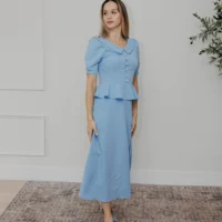 Diana Blue Dress elegant dress