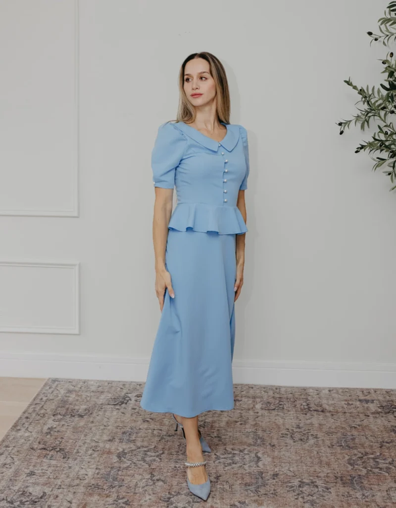 Diana Blue Dress elegant dress