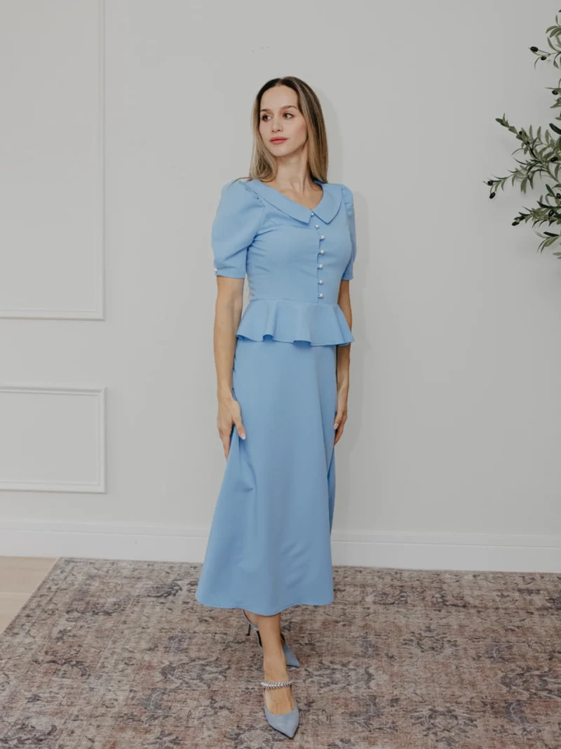 Diana Blue Dress elegant dress