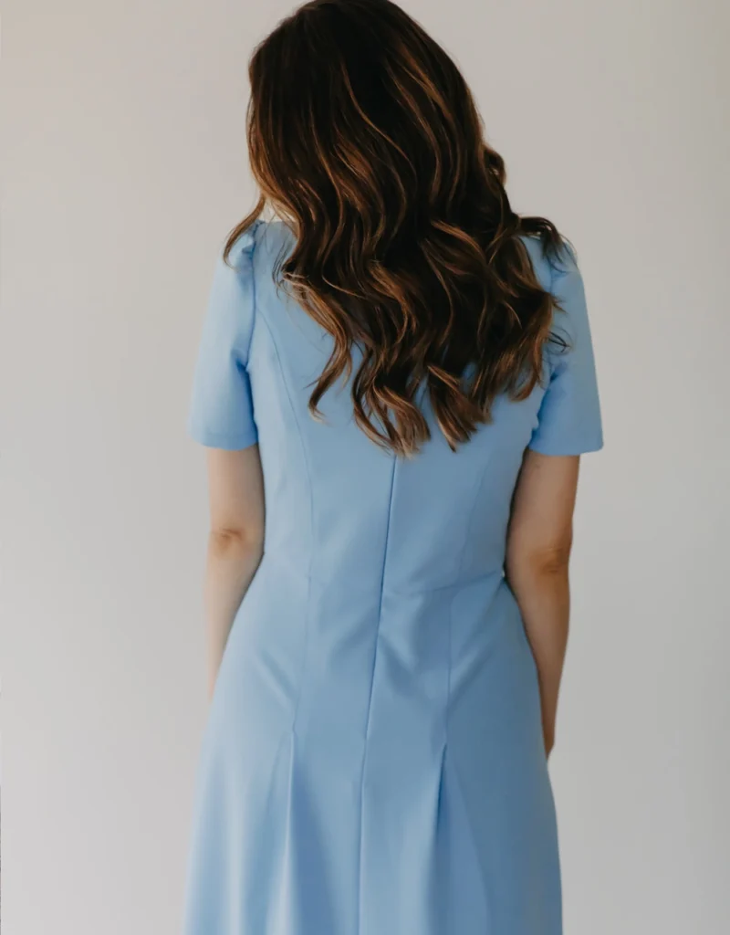Elizabeth Summer Blue Dress elegant dress