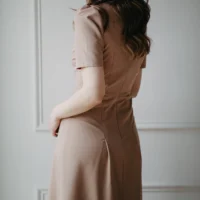 Elizabeth Beige Dress elegant dress