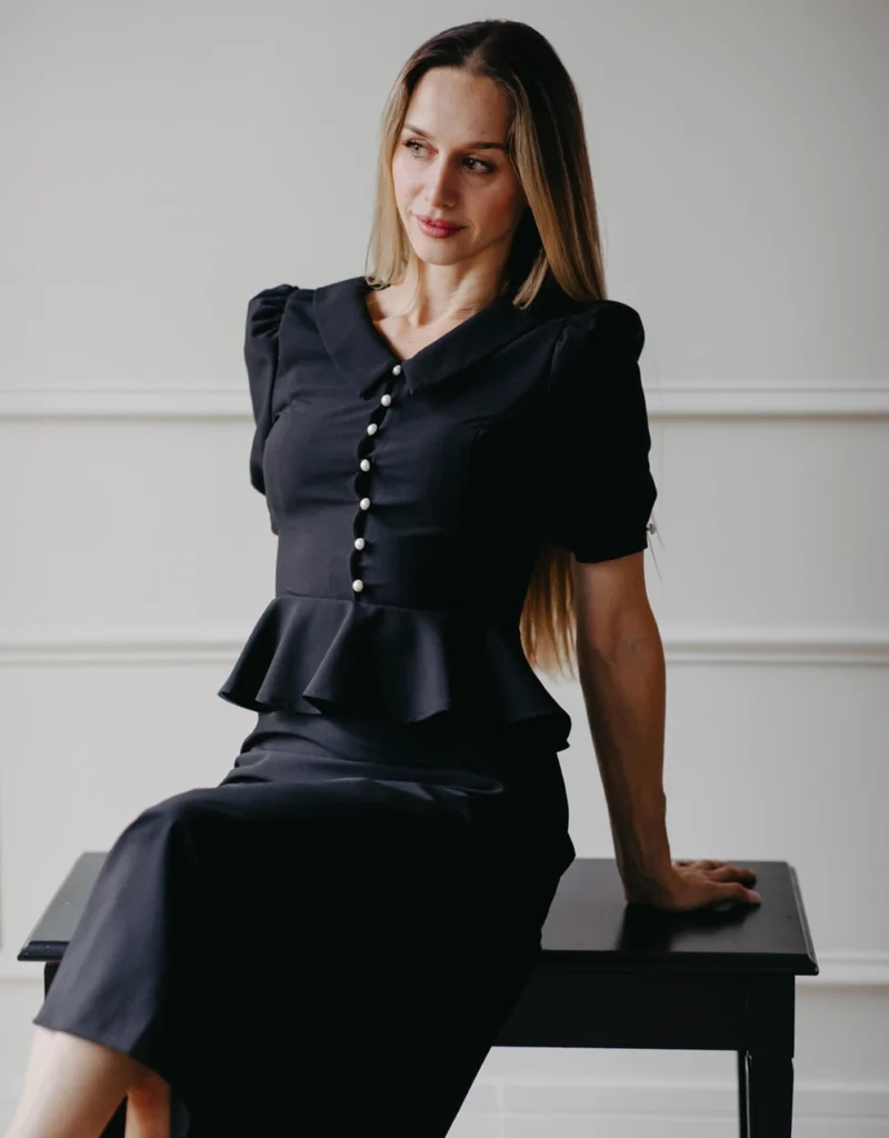 Diana Black Dress elegant dress