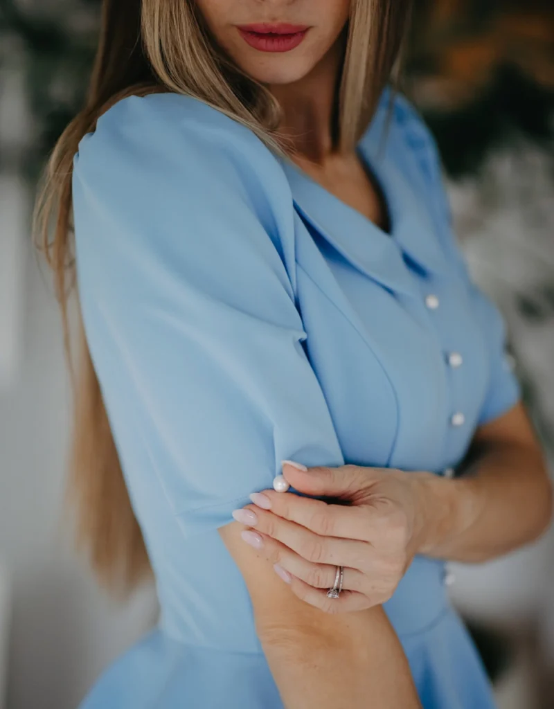 Diana Blue Dress elegant dress