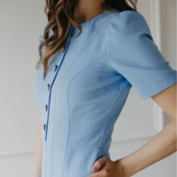 Elizabeth Summer Blue Dress elegant dress