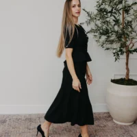 Diana Black Dress elegant dress