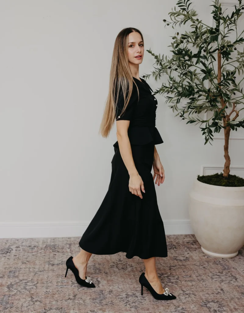 Diana Black Dress elegant dress